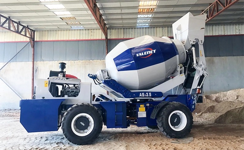 Self loading mixer truck